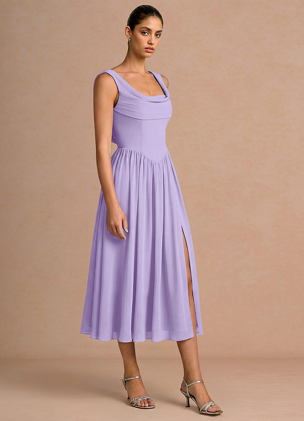 Robe Midi Lilas Novi image1