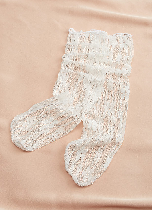 front Crew-Socken mit transparenter Spitze