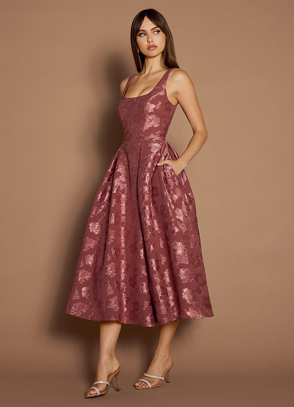 Midi jurk Briac Vintage Roos image1