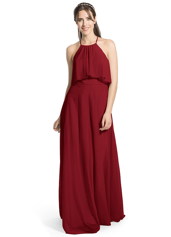Azazie Emmalyn Bridesmaid Dress Burgundy Azazie