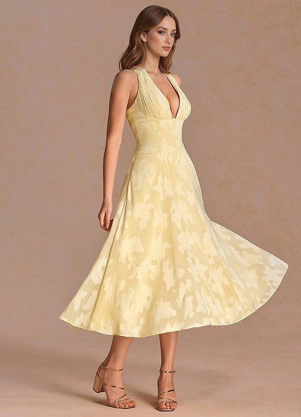 Robe Midi Crème Au Beurre Ludmila image1