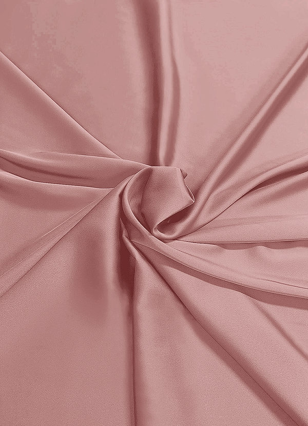 front Azazie Altrosa Stretch-Satin-Stoff, Meterware