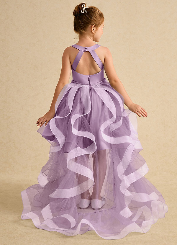 Azazie Julietta Flower Girl Dresses Wisteria Ball-Gown Convertible Tulle Dress image1