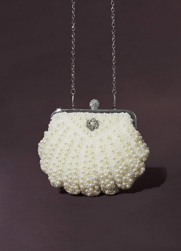 back Rhinestone Pearl Clutch Bag