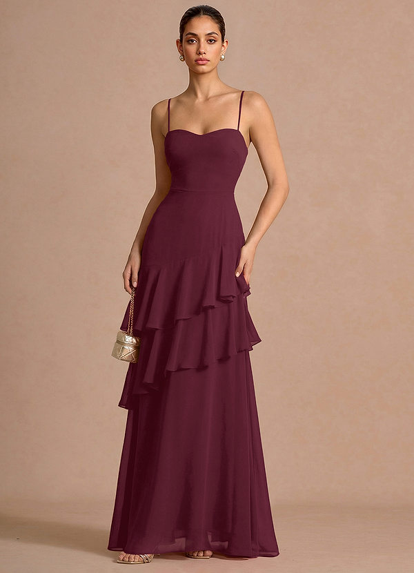 Celestia Wine Maxi Dress image1