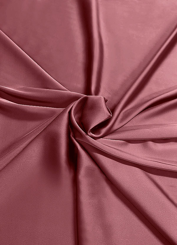 front Azazie Desert Rose Stretch Satin Fabric By the Yard