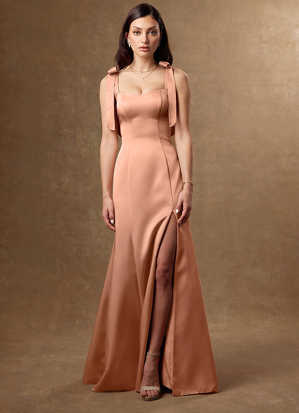 Vestido Coral Claro Largo Liena image1