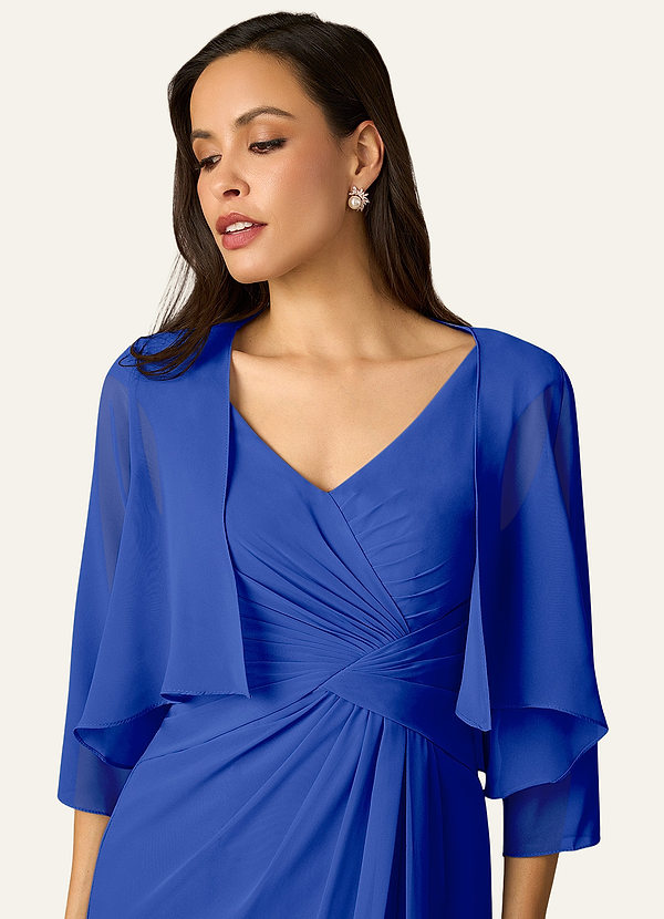 front Azazie Matching Color Fisher Chiffon Wrap