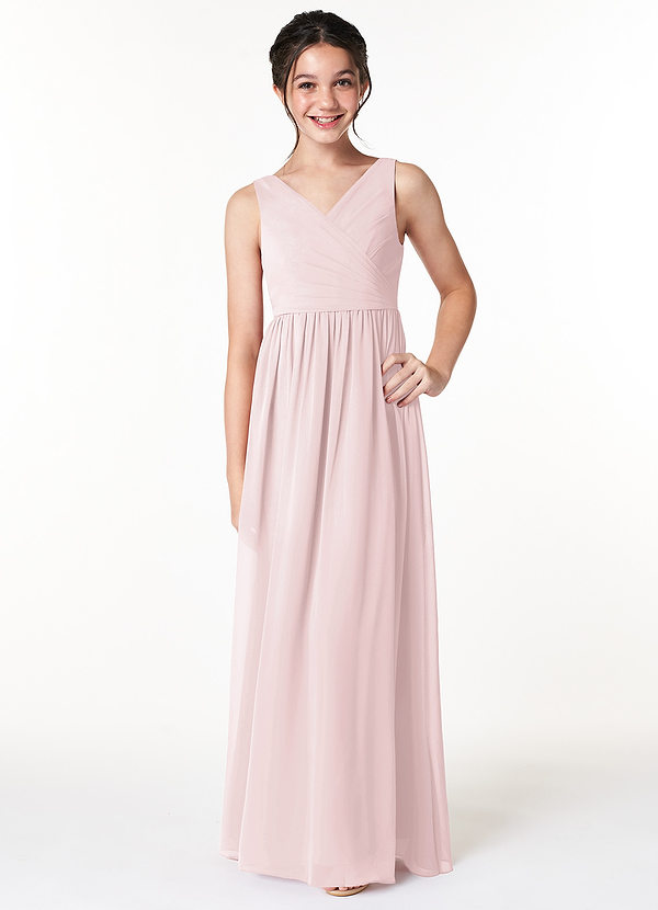 Sawyer Junior A-Line Pleated Chiffon Dress