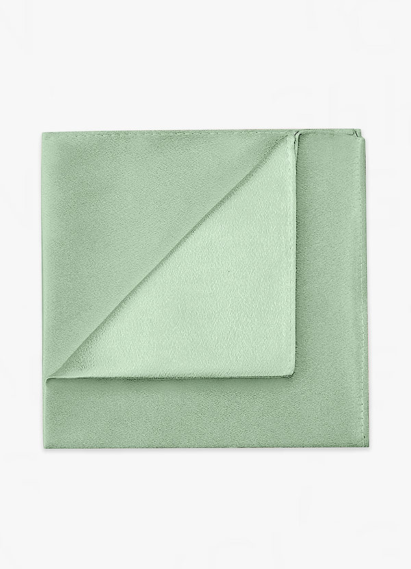 front Metallic Satin Pocket Square