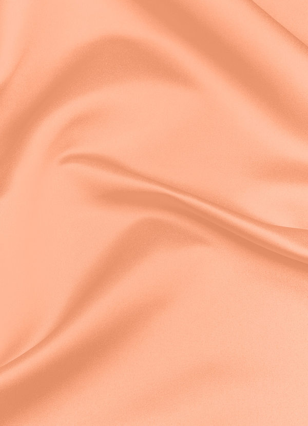 front Azazie Sunset Matte Satin Fabric By the Yard