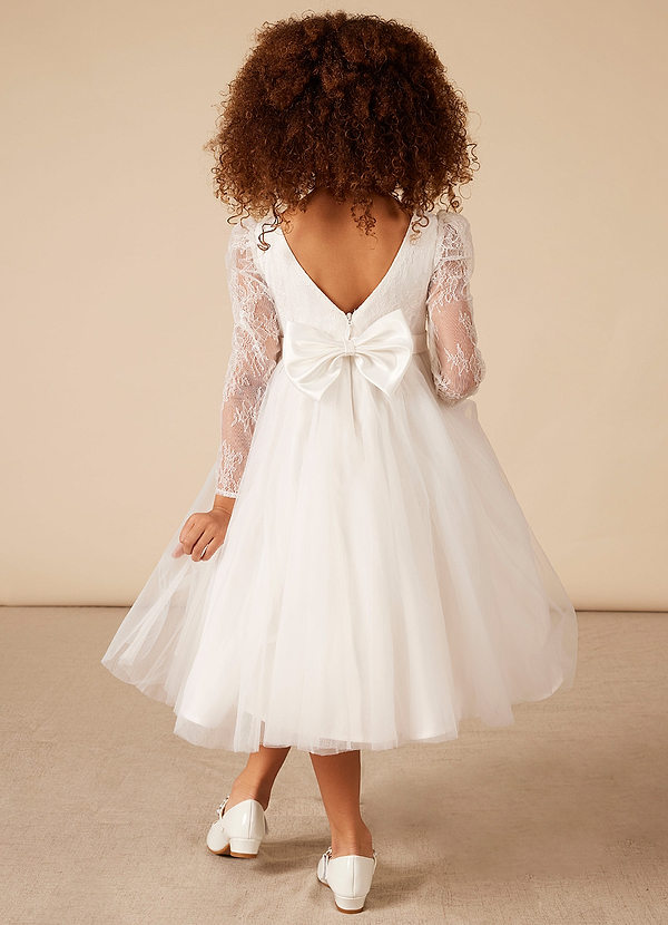 back Azazie Darcie Flower Girl Dress