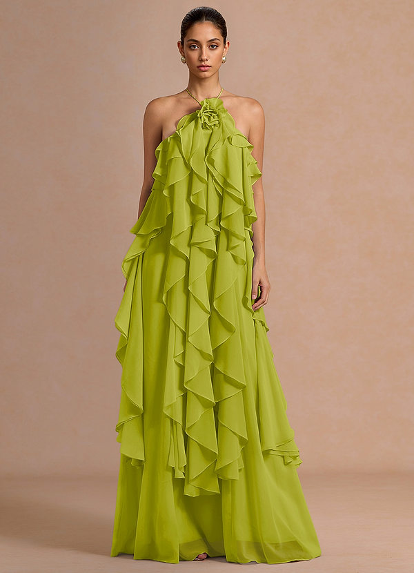 Montana Lemon Green Maxi Dress image1