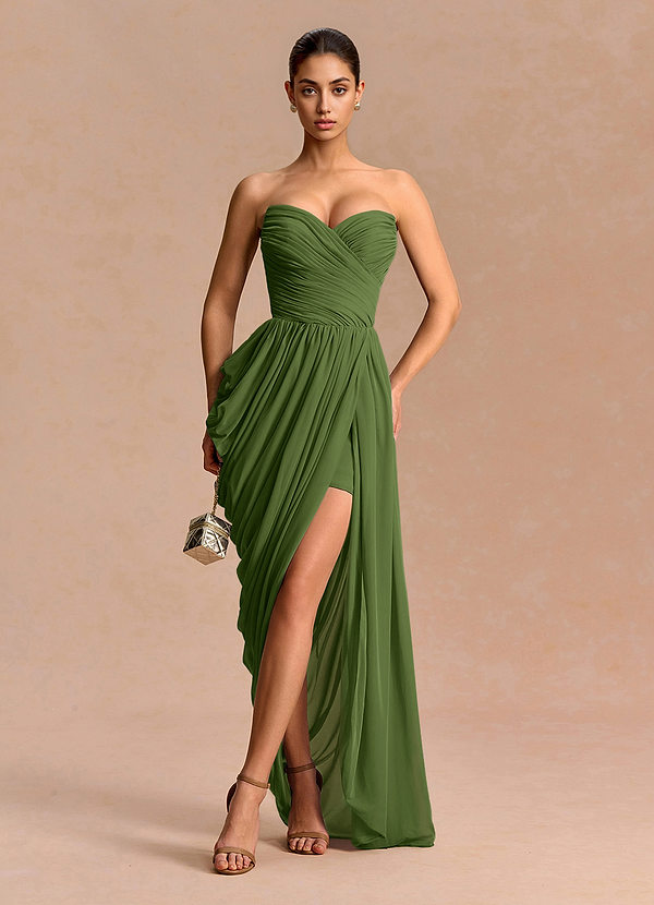 Adelinea Olive Maxi Dress image1