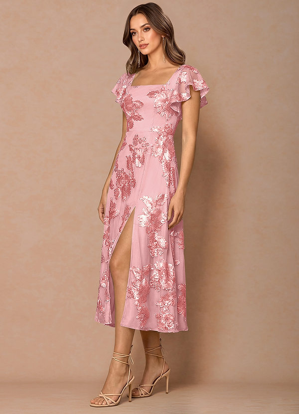 Talia Pink Midi Dress image1