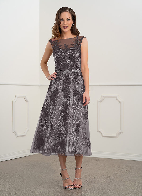 Steel Grey Azazie Flynn Mother of the Bride Dress Mother of the Bride ...