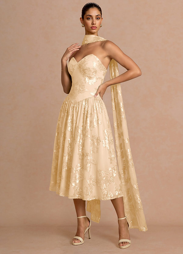 Astra Lemon Sorbet Midi Dress image1
