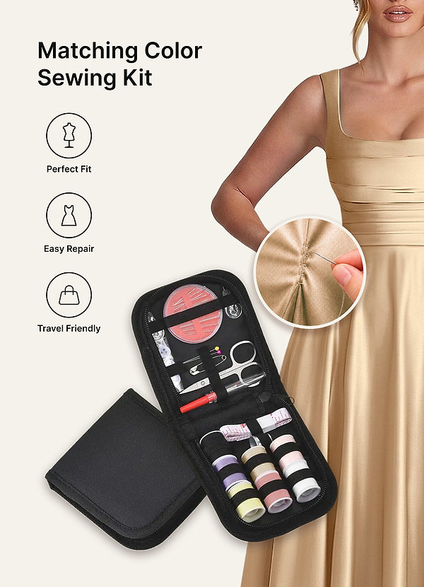 front Azazie Matching Color Emergency Sewing Kit