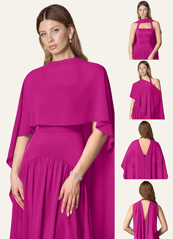 front Châle transparent de soirée multi-styles de couleurs assorties