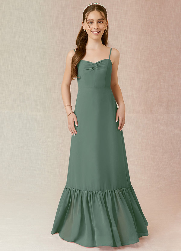 Vestidos De Dama De Honor Junior De Chifón A La Altura De Té Azalea main image 1
