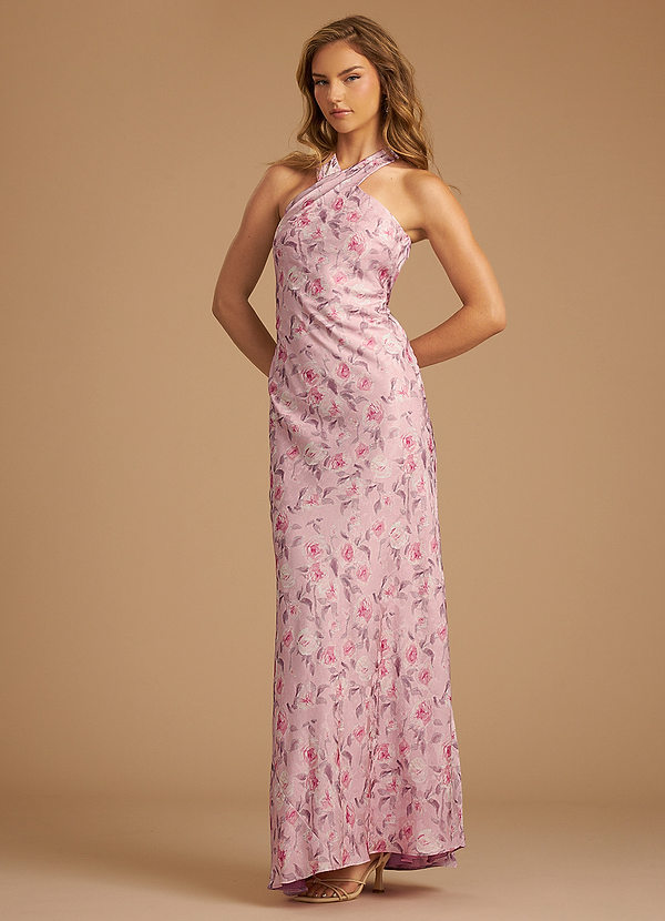 Azazie Doretta Bridesmaid Dresses Rosette Dreamy Floral Mermaid Pleated Dreamy Floral Dress image1