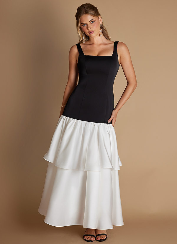 Agnes Black White Maxi Dress image1