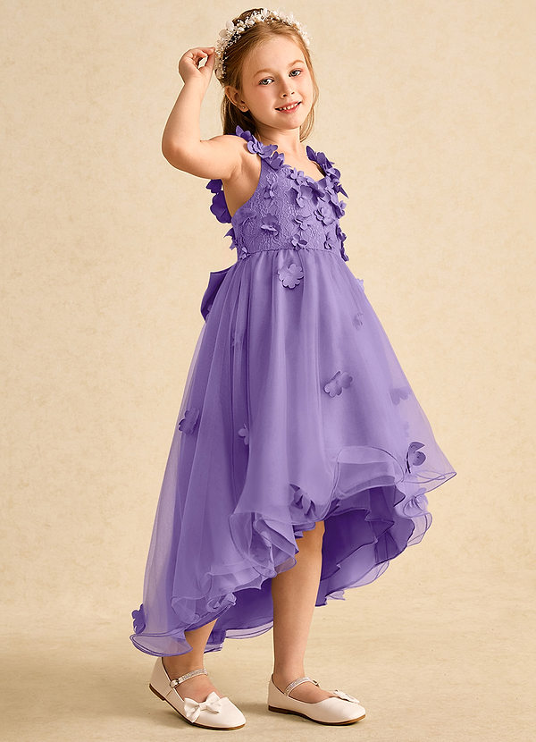 Azazie Tweety Flower Girl Dresses Tahiti A-Line Lace Tulle Dress image1
