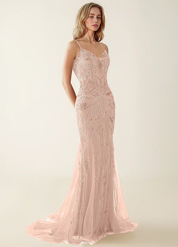 Lennonsen Roze Galajurk van tule met kralen en paillettenborduursel image1