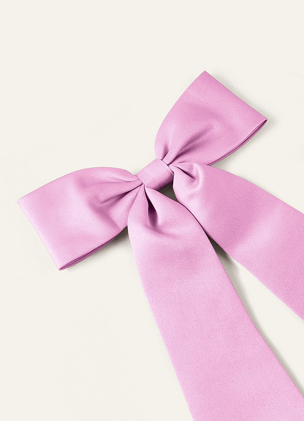 front Zestaw gumek do włosów z satyny matowej w pasującym kolorze