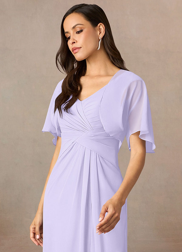 front Azazie Matching Color Salome Chiffon Wrap