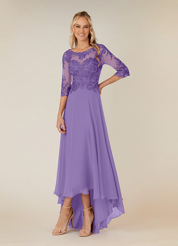 Azazie Monza Mother of the Brides Dresses Tahiti A-Line Lace Chiffon Dress image1