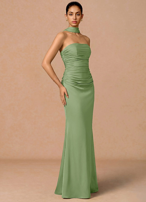 Zora Dusty Green Maxi Dress image1