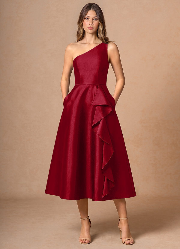 Adrianna Merlot Midi Dress image1