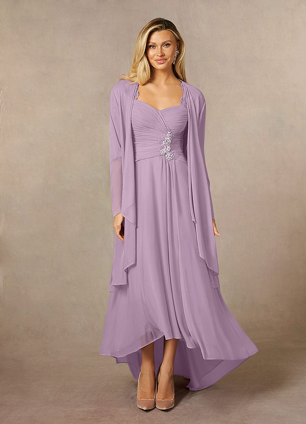 Azazie Anne Mother of the Brides Dresses Wisteria Sheath Sweetheart Sequins Lace Dress image1