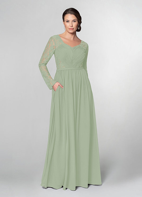 dusty sage mother of the bride dresses