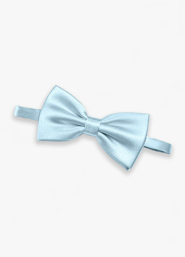 front Adjustable Metallic Satin Pre-Tied Bow Tie