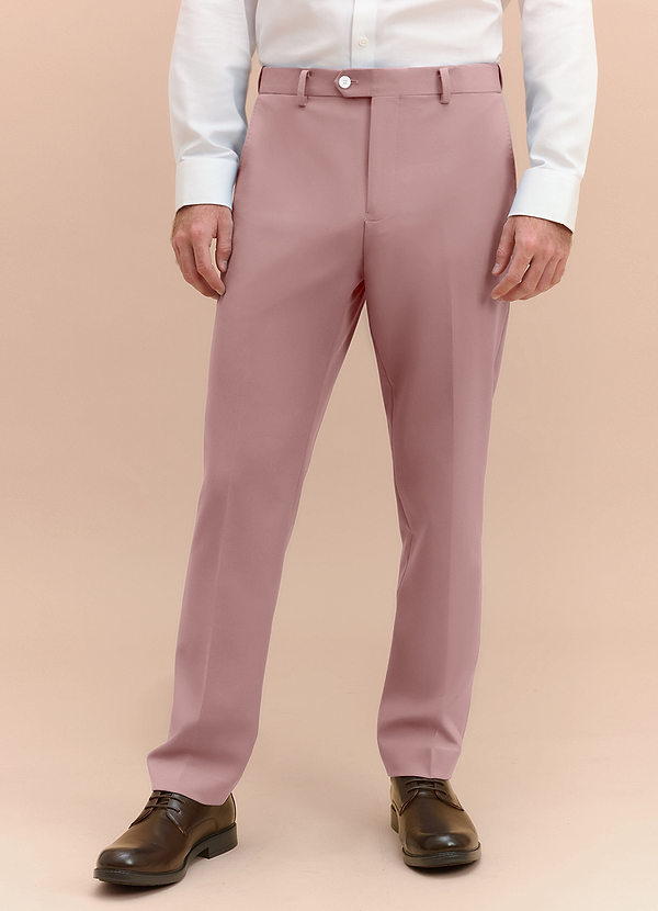 front James Dusty Rose Structured Stretch Dress Pants