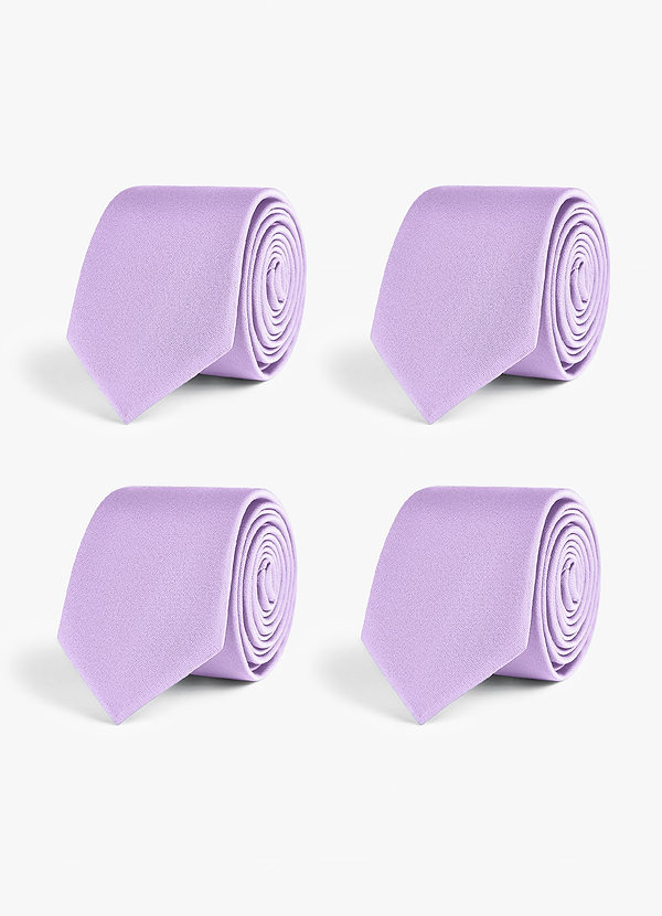 front Stretch Satin Skinny Tie Set – 4 Pieces