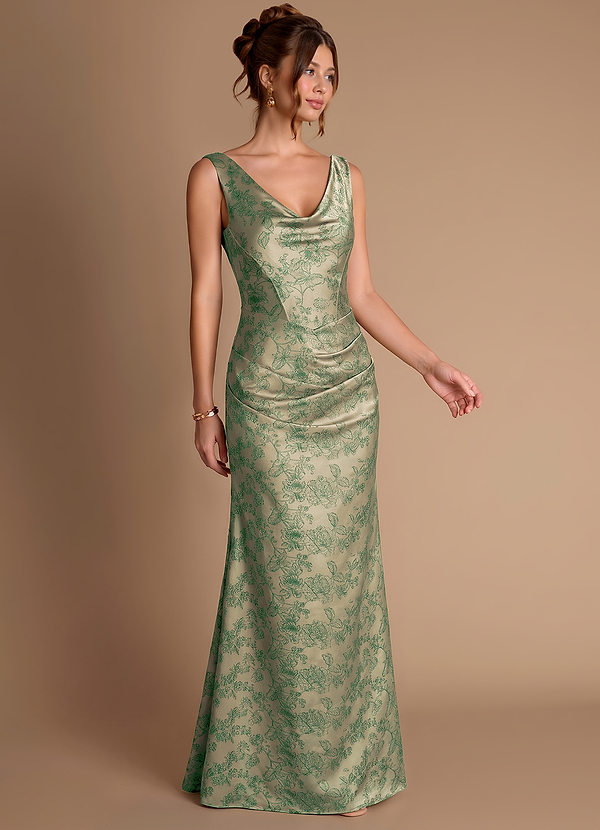 Nerine Platinum Teal Maxi Dress image1