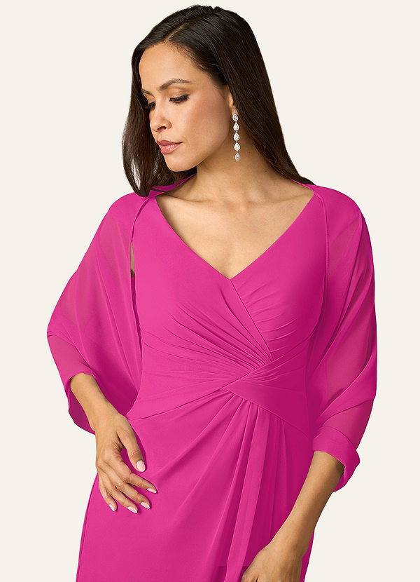 front Azazie Matching Color Sarah Chiffon Wrap