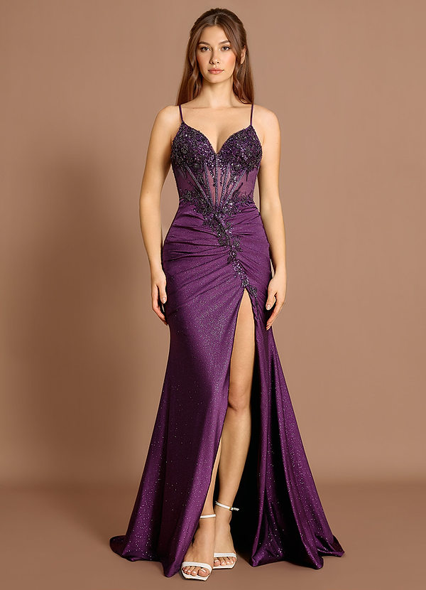 Adira Maxi Klänning Mörklila image1