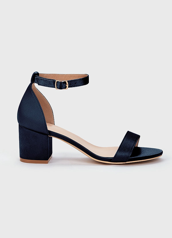 Hazel Navy Double Strap Low Heel Shoe main image 1