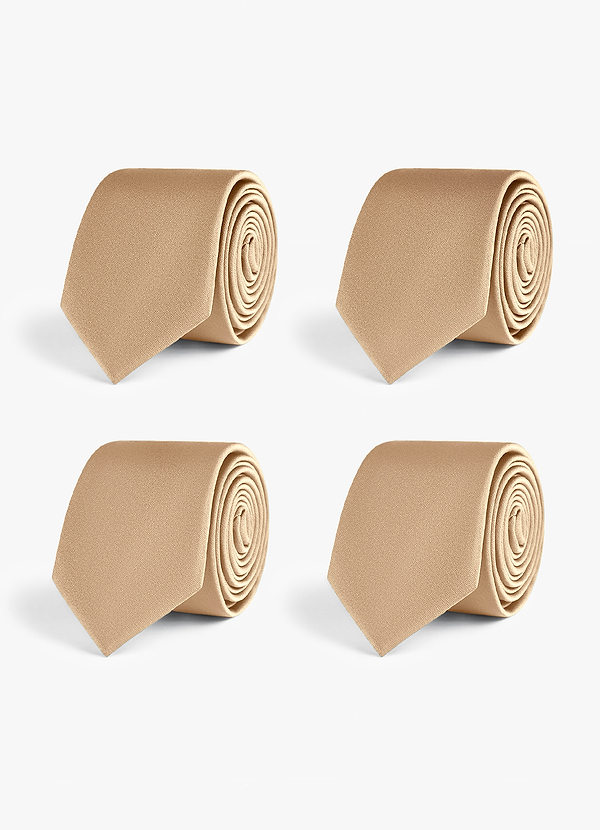 front Set di cravatte slim in raso elasticizzato – 4 pezzi