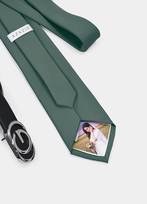 front Stretch Satin Custom Photo Tie – Personalized Necktie
