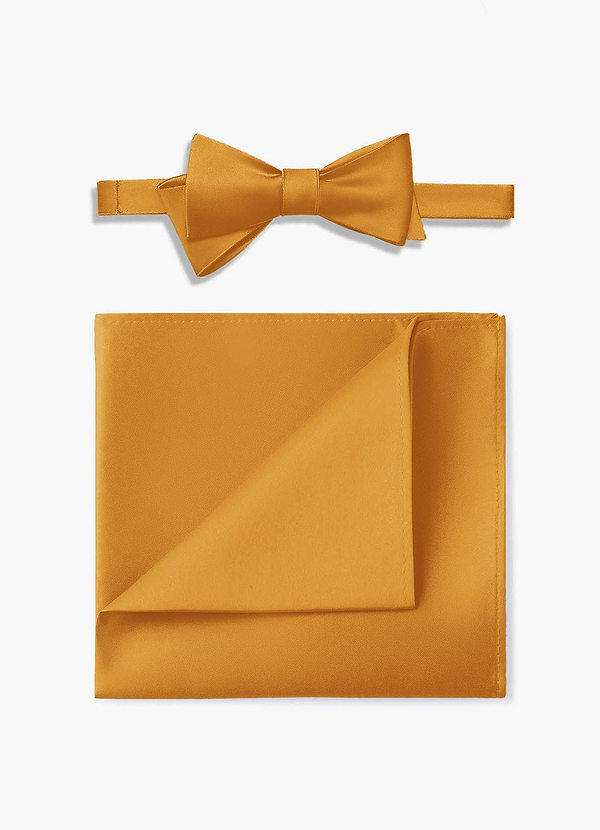 front Matte Satin Self-tie Bow Tie & Pocket Square Set