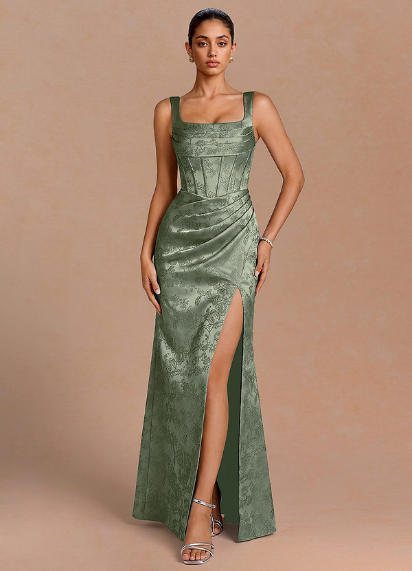 Amora Sage Blue Maxi Dress image1