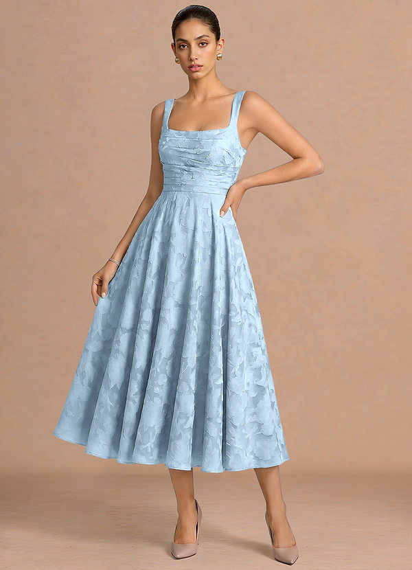 Robe Midi Bleu Ciel Azaria image1