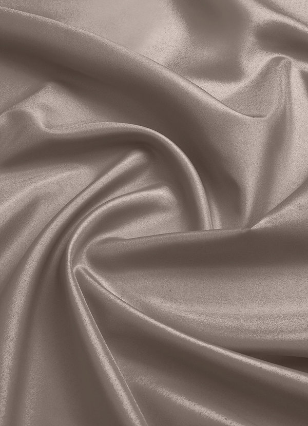 front Azazie Taupe Lining Fabric By the Yard