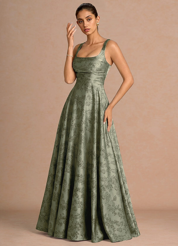 Azaria Sage Blue Maxi Dress image1