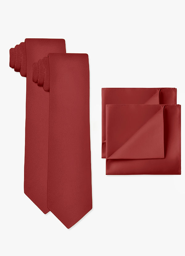 front Matte Satin Wide Tie and Pocket Square 2-Piece Set